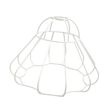 Imagem de WeiLaiKeQi Pendente gaiola de gaiola pendurada Fazenda de gaiola de ferro moderno gaiola de ferro tonalidade clara de teto para Halls Farmhouse Hotel Cafe, C 6x30x21cm