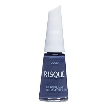 Imagem de Esmalte Risqué Cremoso Azul Cinza Me Poupe Mas Quem Me Dera 8ml