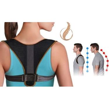 Imagem de Cinta Colete Postural Corretor Postura Costas Alivio Dores - Shopmix