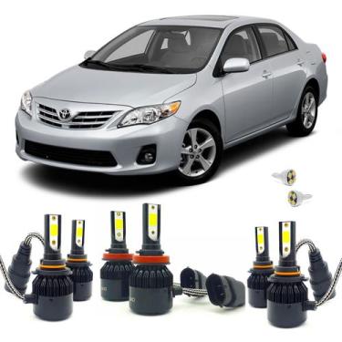Imagem de Super Led 8000K Farol Baixo HB3 Alto HB3 Milha H11 Corolla 12-14 - TEC