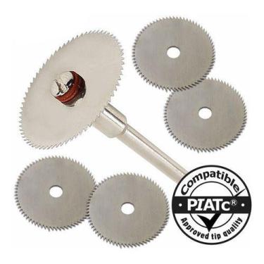 Imagem de Mini Disco Serra Circular Micro Retifica Dremel Kit 06 Peças - PIATC