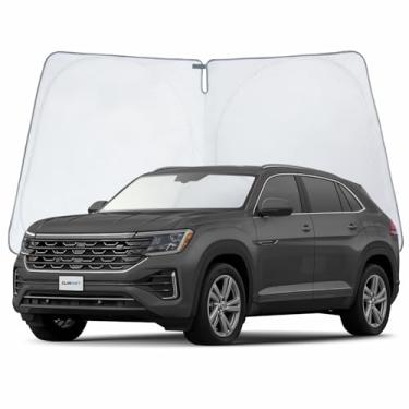Imagem de CLIM ART Para-brisa para Volkswagen Atlas Cross Sport 2020-2025, para-sol dobrável para carro, protetor solar de veículo, capa de para-brisa frontal automotiva, acessórios de carro - WS3042