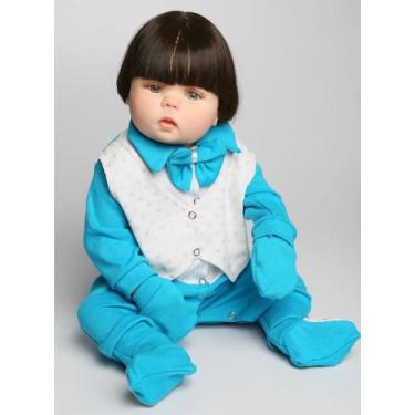 Imagem de Bebê Reborn Menino  Daniel Realista Corpo de Silicone 52cm - Mundo Kid