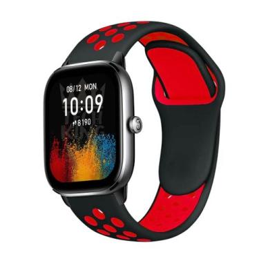 Imagem de Pulseira Furadinha Sport Amazfit Gts 4 Mini + Película 3d - TechKing, 