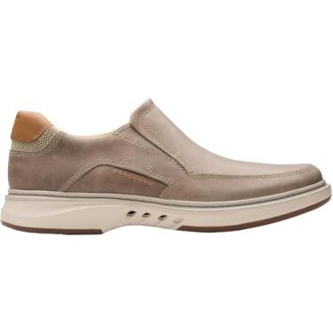 Imagem de Clarks Mocassim masculino Un Briley Step, Cinza claro, 10.5 Wide