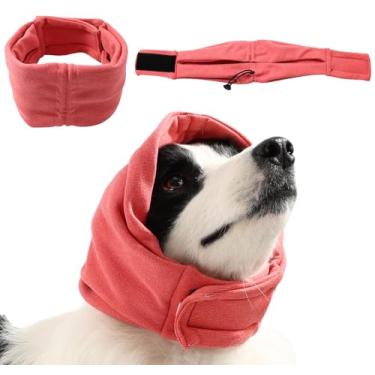 Imagem de Jaynuier Orelhas silenciosas para cães, moletom com capuz calmante para cães, protetores de ouvido ajustáveis para proteção de ruído, cobertura de cabeça para orelha