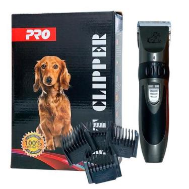 Imagem de Kit Maquina Para Tosa Cães Gatos Com Pentes El-P383 Eloo Pet