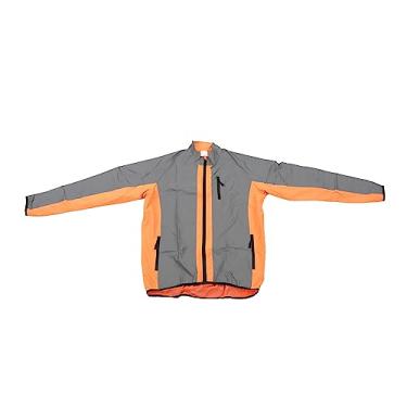 Imagem de Jaqueta de Ciclismo Masculina, Listras Refletoras Leves e Respiráveis, Blusões Masculinos Amplamente Usados ​​para Acampamento (L)
