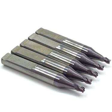 Imagem de Fresa de extremidade de 2,5 mm (RIC05304B-B3320) WC011A em carboneto sólido para KEYLINE-Bianchi 994 Laser/Laser HP/Ninja máquinas de chave a laser para mandíbula, F Jaw, G Jaw (5 peças)