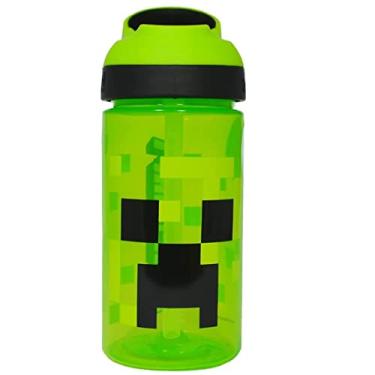 Imagem de Minecraft Garrafa de água Creeper Atlantic | Meninos meninas | Adultos | Trabalho de escritório escolar | Multi | Pacote de 450 ml migrado