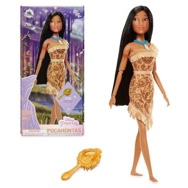 Imagem de Boneca clássica oficial da Pocahontas Toy Disney Store de 29 cm com pincel
