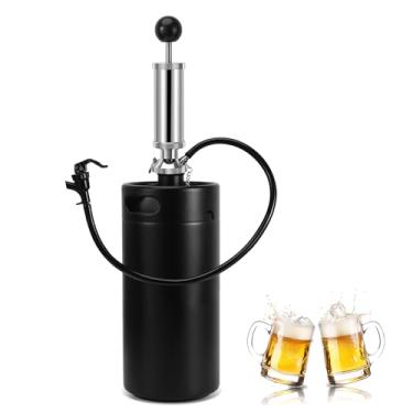 Imagem de Imaictuu Sistema de torneira para Growler de cerveja de 3,628 g e nova torneira de barril de cerveja de 10 cm, mini barril de 3,6 L, dispensador de cerveja de rascunho para festa e piquenique em casa