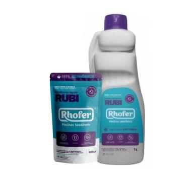 Imagem de Kit 2 Clarificante Orgânico p/ Piscinas 900ml / 1litro Bactericida Flo