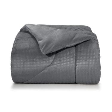 Imagem de Edredom Dupla Face De Plush Lugano Casal 220x235cm - Hedrons, Edredom 