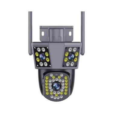 Imagem de Câmera IP WIFI Externa À Prova D'água Com 3 Lentes, 3 Telas, Rastreame