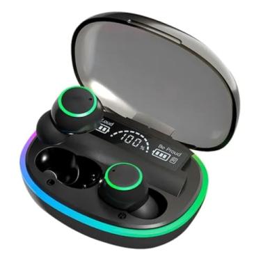 Imagem de Fones de Ouvido Bluetooth Sem Fio-Bluetooth 5.3 TWS, 4h Música/Chamada,380h Standby,Caixinha 500mAh,2.4GHz-2.48GHz-EZRA (Preto)