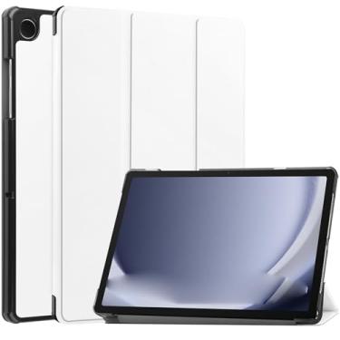 Imagem de Compatível com Samsung Galaxy Tab A9 Plus SM-X210/SM-216/SM-X218 Capa de 11 polegadas Capa inteligente para tablet tripla, capa protetora leve, capa traseira rígida para PC, capa fina, Auto Wake Sleep