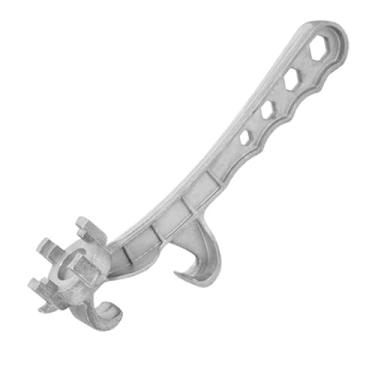 Imagem de Cffuvros 5 Galão Bucket Opener Tool Bung Wrench, Heavy Duty Drum Wrench para 5 a 55 Galão Bateria Baldes, Multi Purpose Lid Opener Tool para Metal, Recipientes Plásticos