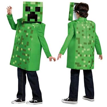 Imagem de Creeper Classic Minecraft Costume, Green, Small (4-6)