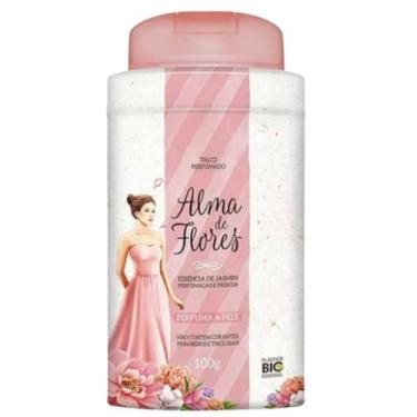 Imagem de Talco Perfumado Alma De Flores Jasmim 100G - Memphis