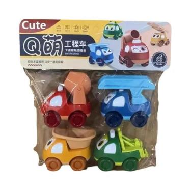 Imagem de Conjunto De Mini Carro De Inércia Infantil, Desenho Animado, Polícia, 