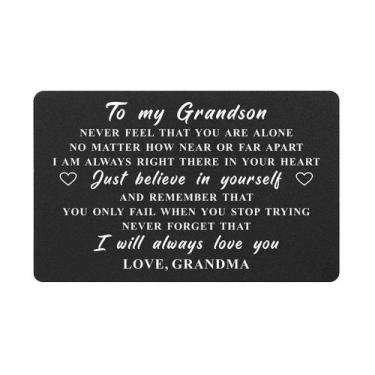 Imagem de Cartão de carteira DEGASKEN Grandson da vovó Eu te amo