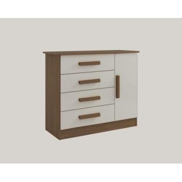 Imagem de Cômoda Firenze 4 Gavetas 1 Porta C/Sapateira - D Doro - D' Doro, Casta