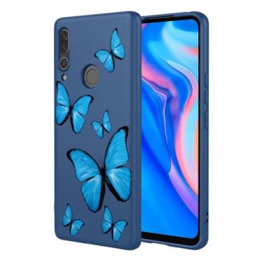 Imagem de KOARWVC Capa de telefone para Huawei Y9 Prime 2019, capa Huawei P Smart Z, design de padrão de borboleta, fina, protetora, macia, amortecedora, capa de telefone para Huawei Y9 Prime 2019, borboleta