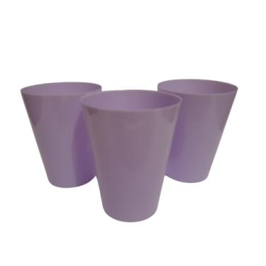 Imagem de Kit 50 Copos Descartáveis Acrílico 200ml Chá De Bebê Chá Revelação (LILÁS BEBÊ)