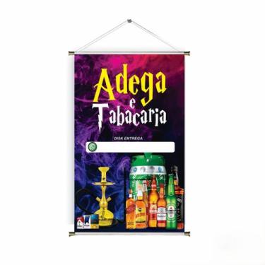 Imagem de Banner pronto Adega e Tabacaria BA 050 medida 45x70 cm arte pronta