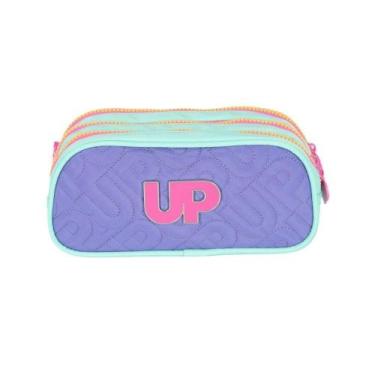 Imagem de ESTOJO UP4YOU TRIPLO TURQUESA E ROXA ET49175UP-AZ Azul, M, Azul