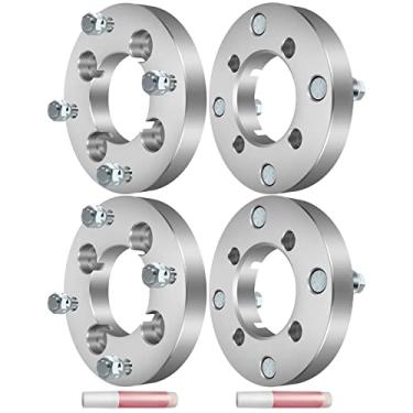 Imagem de ECCPP Conjunto de 4 espaçadores de roda de 2,5 cm 4 x 5,39 4 x 137 kit adaptador espaçador de roda com furo de cubo M 10x1,25 74 mm para 250 4x4 300 300 2x4 300 2x4 Auto 400 2x4 400 0 4 x 4 MRP 4 Lug