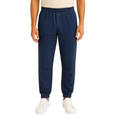 Imagem de Calça de Moletom Vih Triny Masculina Mescla Slim com Elastano Conforto e Estilo Casual-Masculino