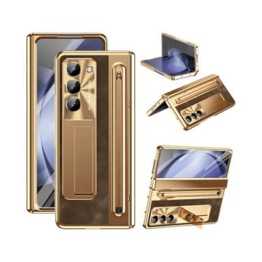 Imagem de Capa De Telefone Em Couro PU Para Samsung Galaxy Z Fold 7 6 5 4 3 Fold