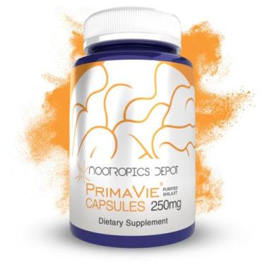 Imagem de Suplemento Nootropics Depot PrimaVie Shilajit 250 mg 30 cápsulas