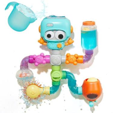 Imagem de Tubos de robô AMCHSURI de brinquedo de banho com copos para 1-3 e 4-8 