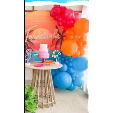 Imagem de BALÃO LISO REDONDO - PIC PIC Nº 05 - AZUL - Pacote com 50 unidades