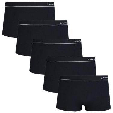 Imagem de Kit 5 Cueca Sunga Microfibra lupo Sem Costura Original nf, M, Preto