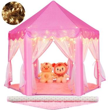 Imagem de Tenda Monobeach Princess Tent Girls Large Playhouse Kids Castle Play T