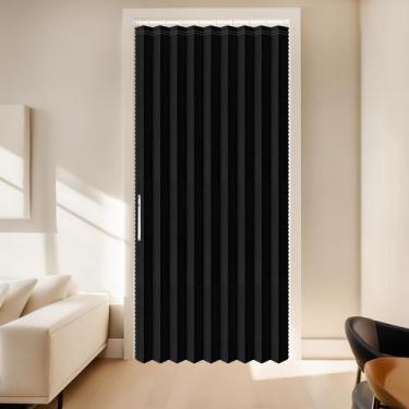 Imagem de Cortinas de porta deslizantes AJAZZ 100% Blackout para portas 44x198cm