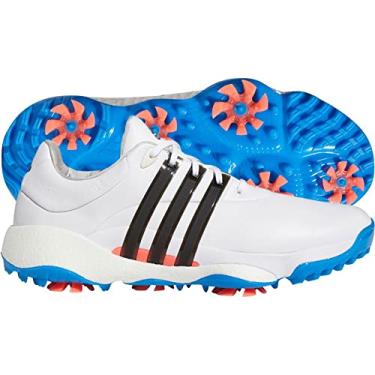 Imagem de adidas Sapatos de Golfe Tour360 22 para Homem, Calçado branco/preto/azul Rush, 15