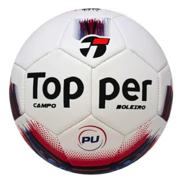 Imagem de Bola de Futebol Campo Topper Boleiro Oficial PU Costurada Resistência e Toque Macio