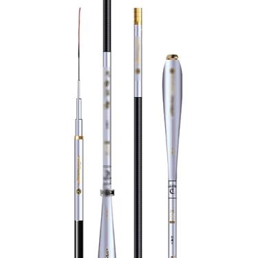 Imagem de Vara de Pesca de Viagem Vara de pesca para carpa cruciana, vara ultraleve e fina para plataforma fluxo, mão(Silver,6.3M)