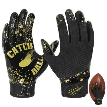 Imagem de Luvas de futebol para crianças, jovens e adultos – Luvas receptoras super adesivas com forte aderência e durabilidade – Ótimo presente para meninos, meninas e homens