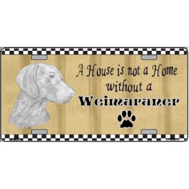 Imagem de Desenho a lápis Weimaraner Metal Novidade Placa de Licença Etiqueta LP-1720