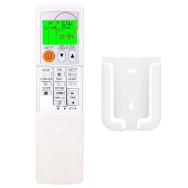 Imagem de Substituição para Mitsubishi Electric Mr Slim controle remoto de ar condicionado para MSZ-GL06NA, MSZ-GL09NA, MSZ-GL12NA, MSZ-GL15NA, com retroiluminação, suporte de montagem na parede