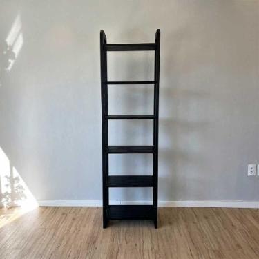 Imagem de Estante 6 Prateleiras de Madeira Pinus Linea Slim Preto - ArtFactory D