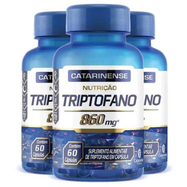 Imagem de Kit 3 Triptofano 860mg Catarinense 60 Cápsulas