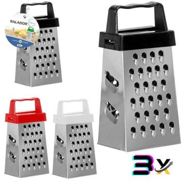 Imagem de Combo 3 Mini Ralador 4 Faces Para Queijos e Legumes 9cm - zein