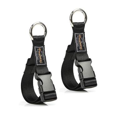 Imagem de PACMAXI Gancho para carrinho de bebê, pacote com 2 ganchos organizadores multiuso para carrinho, cadeira de rodas, andador (preto)